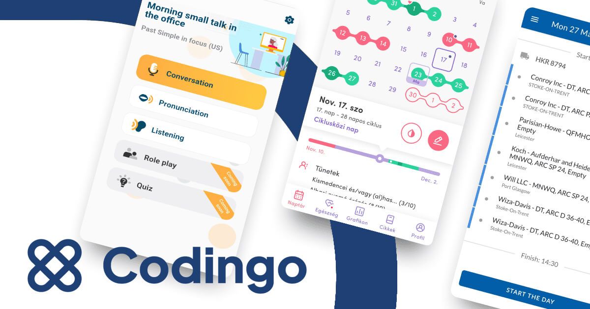Mobilalkalmazás fejlesztés, 15+ év tapasztalattal | Codingo